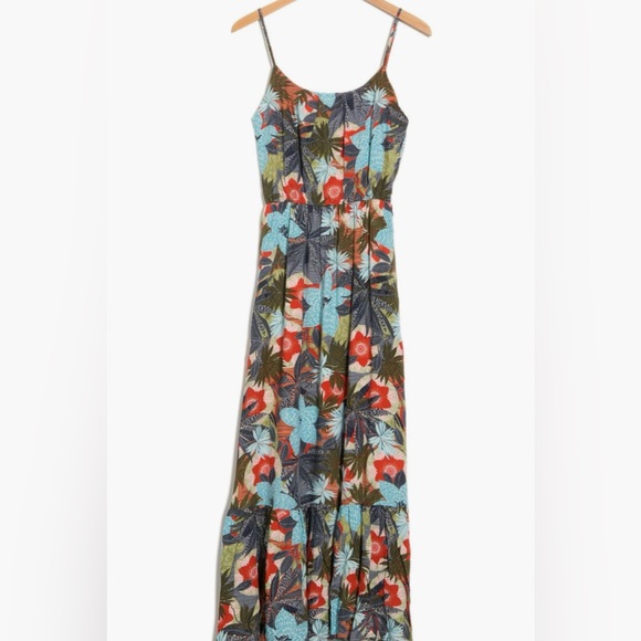 Fraiche by J Shreya Tropical Print Dress, Large, Great Condition Like New - Picture 3 of 13